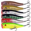 Novo item mais vendido de onda deitado 6 cores 8,5 cm 13,4g série de superfície da água isca Luya isca artificial suprimentos de pesca