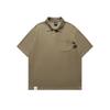 Marca de Moda Estilo Americano Masculino Beijie Verão 2025 Nova Camisa Polo Bordada com Bolso Camiseta Masculina Solta de Renda de Manga Curta