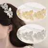 Tiara de Metal com Cabeça de Borboleta Elegante Acessório de Cabeça Versátil Elegante Simples Estilo Japonês e Coreano Tiara de Casamento Estilo Europeu e Americano para Sair Acessórios de Cabelo