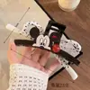 Pinza grande para el pelo de doble cara con lazo del personaje de dibujos animados Mickey, tacto de alta gama, pinza de tiburón para la parte trasera de la cabeza, accesorio para el pelo