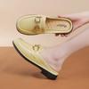 2025 Modernas y Versátiles Nuevas Chanclas Baotou para Mujer Verano Suela Suave para Interiores y Exteriores Chanclas de Suela Gruesa Antideslizantes Chanclas de Playa
