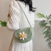 2024 Primavera y Verano Nuevo Bolso de Hombro Casual Playa Casual Coreano Tejido de Algodón Bolso de Playa Estilo Vacacional