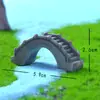 Decoración de Tanque de Peces Bonsái Paisaje Miniatura Adornos Pequeños Puente Pequeño Agua Corriente Rocalla Accesorios de Resina Puente de Tablero de Simulación Transfronteriza Ladrillos