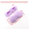 Bola de Pelo de Visón Real 3*7cm Pajarita Pompones de Visón Bola de Pelo de Conejo Accesorio para el Cabello de Lazo DIY con Elementos de Estilo Nacional