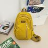 Estilo Coreano Simple Bolsa de Pecho para Estudiante Unisex Estudiante Universitario Deportes Bolso Cruzado Mochila Pequeña Casual Moderna Cool Bolso de Hombro