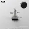 Venta directa acero inoxidable fondo negro y blanco pie de ajuste de plástico soporte de equilibrio fijación mecánica muebles pie de ajuste de nylon atornillado a mano