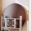 Mesa moderna simple engrosada con tablero plegable para uso doméstico y de hotel, mesa de comedor redonda estilo nórdico