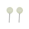 Aretes de Jade Hetian Aretes de Rosca Nuevo Estilo Chino Estilo Antiguo Redondos Ágata Colorido Uñas para Hélice del Oído Estilo Verano Caliente