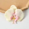 Cabezas de flores artificiales de orquídea mariposa, materiales para flores de pared, materiales para pasadores y accesorios para el cabello hechos a mano para DIY, piezas de flores y accesorios de pétalos para decoración de bodas