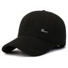 Gorra de Béisbol Casual de Invierno Estilo Coreano Tendencia de Moda Gorra de Algodón para Mediana Edad y Ancianos Cálida Cortavientos Protección para los Oídos Gorra de Papá