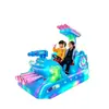 Carro elétrico de diversão iluminado de dois lugares temático espacial, carrinho bate-bate ao ar livre com temporizador e scan de código para shoppings, para pais e filhos