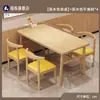 Mesa de Comedor para Hogar Apartamento Pequeño Sala de Estar Sencilla Mesa de Comedor Catering Merienda Restaurante de Comida Rápida Mesa y Sillas Rectangulares Comerciales