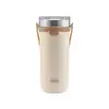 Taza de Hielo Tyeso con Popote Acero Inoxidable 304 Doble Capa Aislada y Fría Portátil Taza de Café para Coche