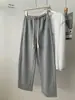 Calça reta estilo coreano, macia como nuvem de dopamina, para mulheres, nova coleção de outono, caimento relaxado, cintura alta afina, perna larga, calça de moletom casual
