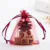 Bolsa para Empaque de Joyería, Bolsa de Malla, Bolsa de Gasa de Organza Transparente, Bolsa de Regalo, Bolsita Cosmética, Logo para Bolsa de Dulces de Boda