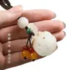 Colgante de Bolso con Calado de la Dinastía Han Accesorios Decoración de Bolso de Loto Luminoso Colgante para Llavero de Teléfono Móvil Estilo Antiguo Portátil