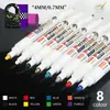 Caneta de Pintura Colorida com Ponta Dupla para Pneus de Carro, Caneta de Retoque à Prova d'Água, Marcador à Base de Óleo Não Desbota - Venda Quente Transfronteiriça