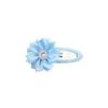 Pinza para el pelo de flor pequeña multiángulo cosida a mano para niños dulces de AliExpress, pinza BB de tela completa con diamantes para flequillo