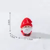 Regalo de producto nuevo transfronterizo: Peluche de Papá Noel, figura linda, accesorios de decoración DIY de escena de nieve, pequeños adornos de Navidad