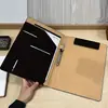 Pasta A4 multi-funcional com clipe simples para trabalho e negócios, clipe de couro para vendas, clipe magnético para documentos sem marca