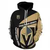 Moletom Masculino Explosões Transfronteiriças com Forro de Fleece Estampa Digital 3D Moletom Masculino Casual Esportivo de Hóquei NHL Pulôver