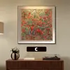 Pintura Decorativa Minimalista de Luxo Leve Estilo Italiano, Arte de Parede de Alto Padrão Feita Sob Medida para Sala de Jantar, Pintura Abstrata de Nicho, Mural de Villa