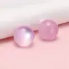 Botones de perla coloridos teñidos a medida para cheongsam, Hanfu, botones decorativos de resina, camisa, traje Tang, botones de imitación de jade cosidos a mano
