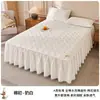 Falda de cama de algodón 100% de Xinjiang, pieza única, nuevo modelo 2026, algodón puro Clase A, acolchada, cubierta de cama engrosada, juego de cama estilo falda de cama