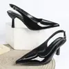 Sandalias Europeas y Americanas de Comercio Exterior Transfronterizo con Punta para Mujer 2026 Nueva Moda Cómodas Versátiles Sandalias de Tacón Alto Cerradas Zapatos de Mujer
