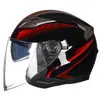 Capacete de motocicleta elétrico GXT708 lente dupla personalidade masculina e feminina meio capacete capacete para quatro estações primavera, outono e inverno pilotagem