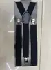 Venta caliente transfronteriza tirantes negros de alta elasticidad tirantes neutros de tres clips para pantalones de traje de hombre y mujer tirantes ajustables