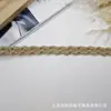 Borda de Renda com Padrão Ondulado de Fio Dourado e Prateado, Fita Color-Blocking em Cores Macaron, Acessórios Artesanais para DIY para Sapatos, Chapéus, Bolsas e Cabelo