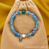 Pulsera de ágata corazón semi-azucarado Beijing Yonghe para mujer, joyería con cuentas de esmalte de color gris incienso cinabrio, templo con punto escénico, venta al por mayor