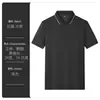 2026 Verano Nuevo Estilo Polo Sin Costuras para Hombre Ropa de Negocios Ajuste Delgado Moda Casual de Manga Corta con Cuello de Seda de Hielo para Hombre