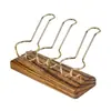 Suporte Feito à Mão Rack de Armazenamento de Asas de Frango Multi-Posição Rack de Exibição Madeira Sólida Detalhes de Tubo Acessórios de Tubo Suporte de Tubo Unidade de Ferramenta