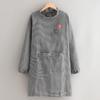 Delantal de cocina de manga larga, moderno, antiincrustante, transpirable, resistente a la suciedad, para uso doméstico y catering, ropa de trabajo especial para mujer.