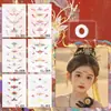 Pegatinas de Tatuaje de Cejas Coloridas Nuevas Femeninas con Brillo Duraderas Impermeables Lindas Estilo Antiguo de Dunhuang Niños y Niñas Maquillaje Performance