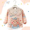 Bata Infantil, Babero para Comer de Bebé, Ropa Protectora de Pana Impermeable y Anti-Manchas para Otoño e Invierno para Niños, Delantal de Bebé