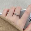 Anillo de Pareja de Plata Esterlina S925 con Lazo Nicho Anillo Simple Liso Anillo para Hombres y Mujeres Regalo 520 Día de San Valentín