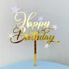 Decoración de Pastel Tarjeta Estrella Pequeña Castillo Doble Rosa Estrella Pequeña Doble Estrella Tarjeta para Pastel