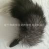 Venta al por mayor de fábrica juguetes sexuales silicona sexy patio trasero tapón anal patio trasero silicona xuanfox blanco cola puntiaguda