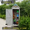Gabinete de Almacenamiento para Exteriores, Madera Anticorrosiva, Cuarto de Almacenamiento Moderno a Prueba de Sol, Balcón de Jardín, Caja de Herramientas para Patio, Gabinete Varios