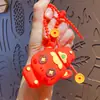 Capivara me assustou, Soltando Bolhas, Chaveiro Anti-Estresse, Pingente de Mochila, Chaveiro de Casal, Pequeno Presente