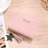 Cartera corta para mujer estudiante Volkswagen, nueva, compacta, simple, con cremallera, multifuncional, exquisita y duradera, tarjetero