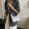 Bolso de Hombro Bordado de Moda Estilo Chino para Mujer, Bolso de Mano Texturizado para Debajo del Brazo, Nuevo Bolso Cruzado Sencillo Estilo Chino Verano 2025
