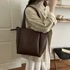 Bolsa Feminina Transfronteiriça Outono/Inverno 2026 Nicho Versátil Europeia e Americana Bolsa Tote Tecida para o Dia a Dia Simples Grande Capacidade Atacado