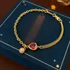 Collar Colgante Ovalado de Zirconia Nicho Lujo Ligero Diseño de Gama Alta Pulsera Temperamento de Moda Joyería de Mano Versátil para Mujeres