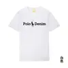 Camiseta de algodão estampada Ralph Lauren Polo transfronteiriça, envia em até 48 horas, 100% algodão, estilo unissex