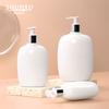 En Stock 200ml 300ml Forma Plana Tipo Presión Botella para Gel de Ducha Champú 500ml Loción Corporal Botella Rellenable para Mascotas