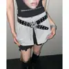 Cinturón de Estrella de Cinco Puntas Amor Y2K Industrial Pesado Americano Diseño de Personalidad de Nicho Femenino Cinturón Incrustado con Accesorios para Jeans
